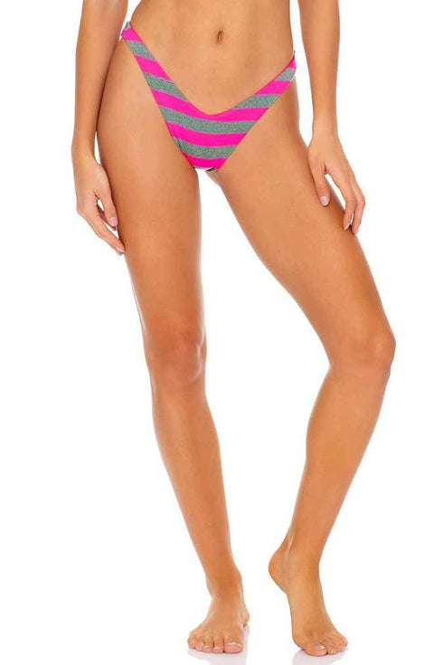 Luli Fama Time To Fiesta NEON PINK HIGH LEG BRAZILIAN BOTTOM